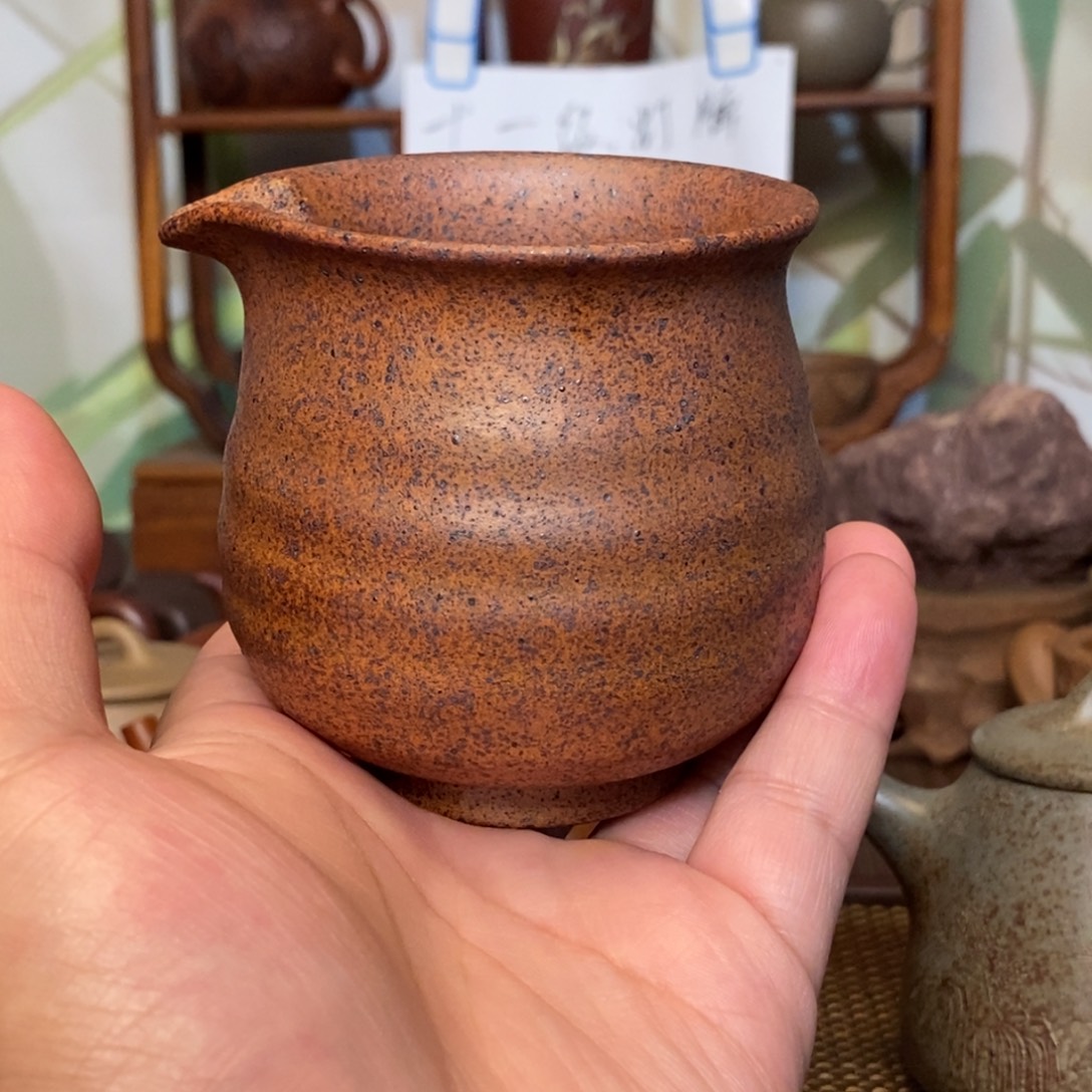 茶杯紫砂柴气一体窑公道杯