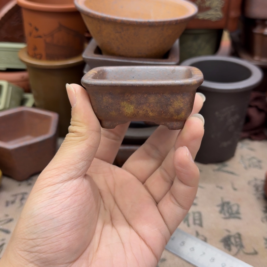 紫砂花盆宜兴紫砂正品6x5x2
