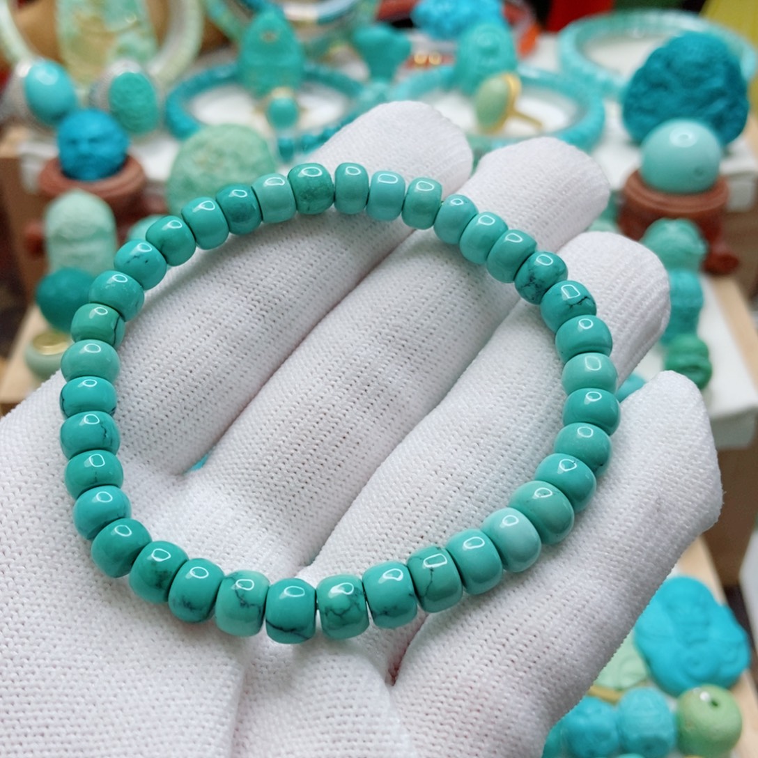 绿松石未镶嵌手串6.8mm