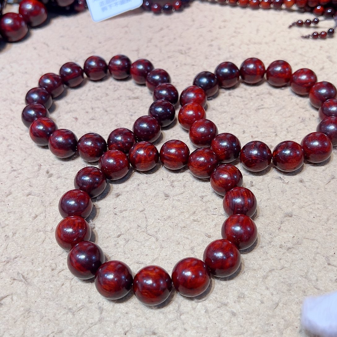 小叶紫檀手串/手链1.5琴料水波纹毕业款