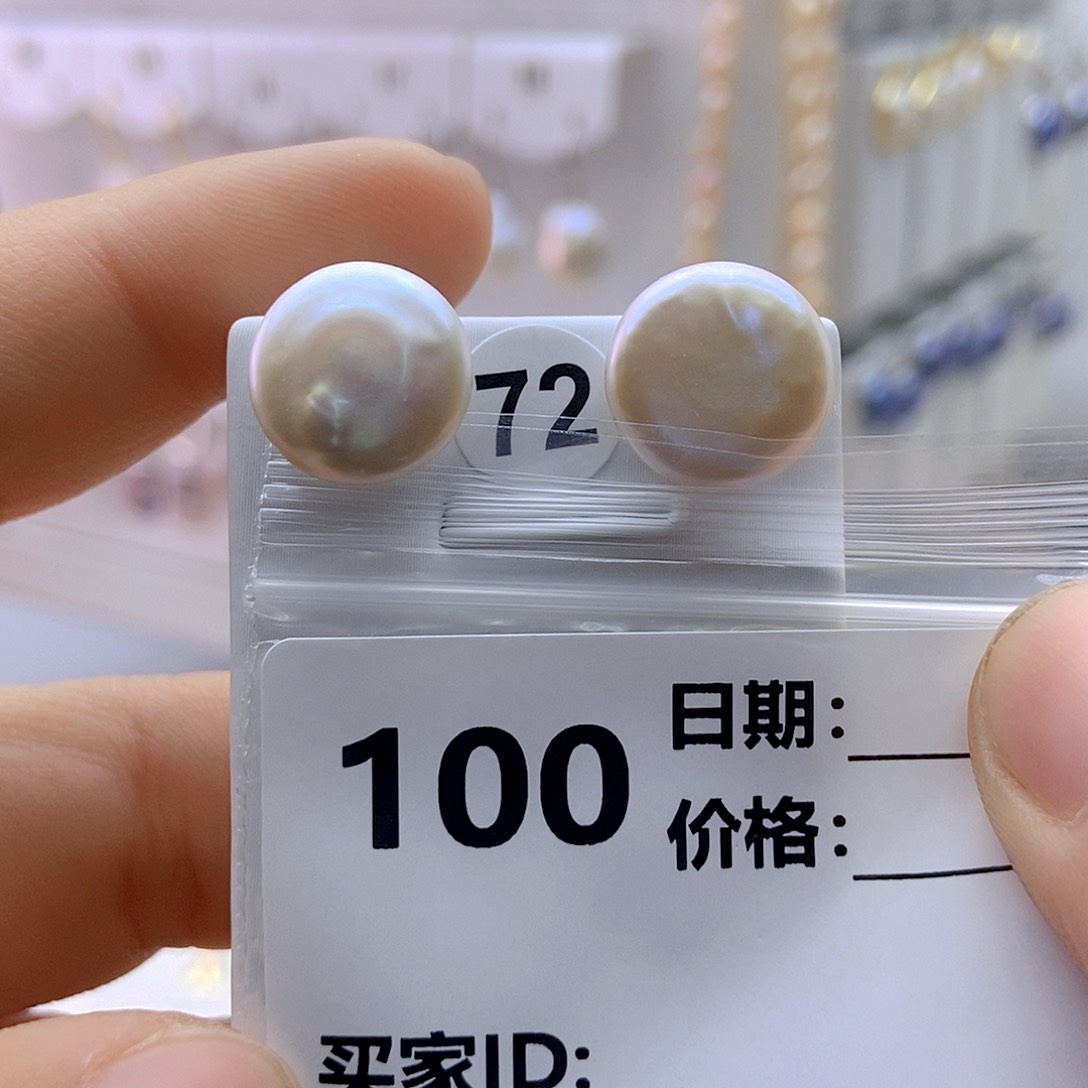未镶嵌淡水珍珠耳饰