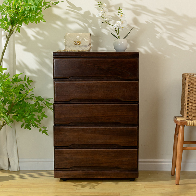 新品实木五斗柜长60宽40高95