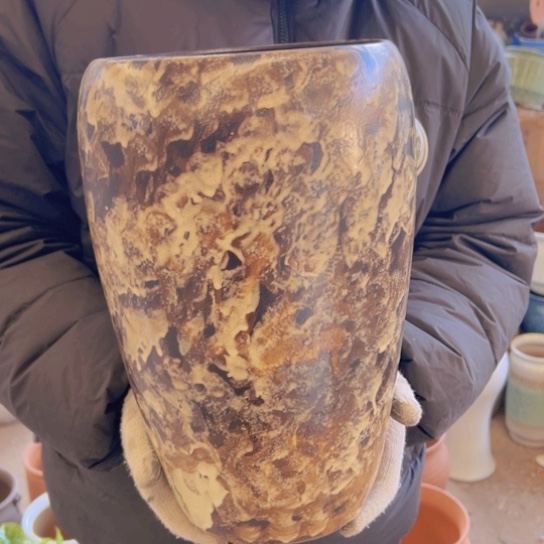 紫砂花盆高32口18————-