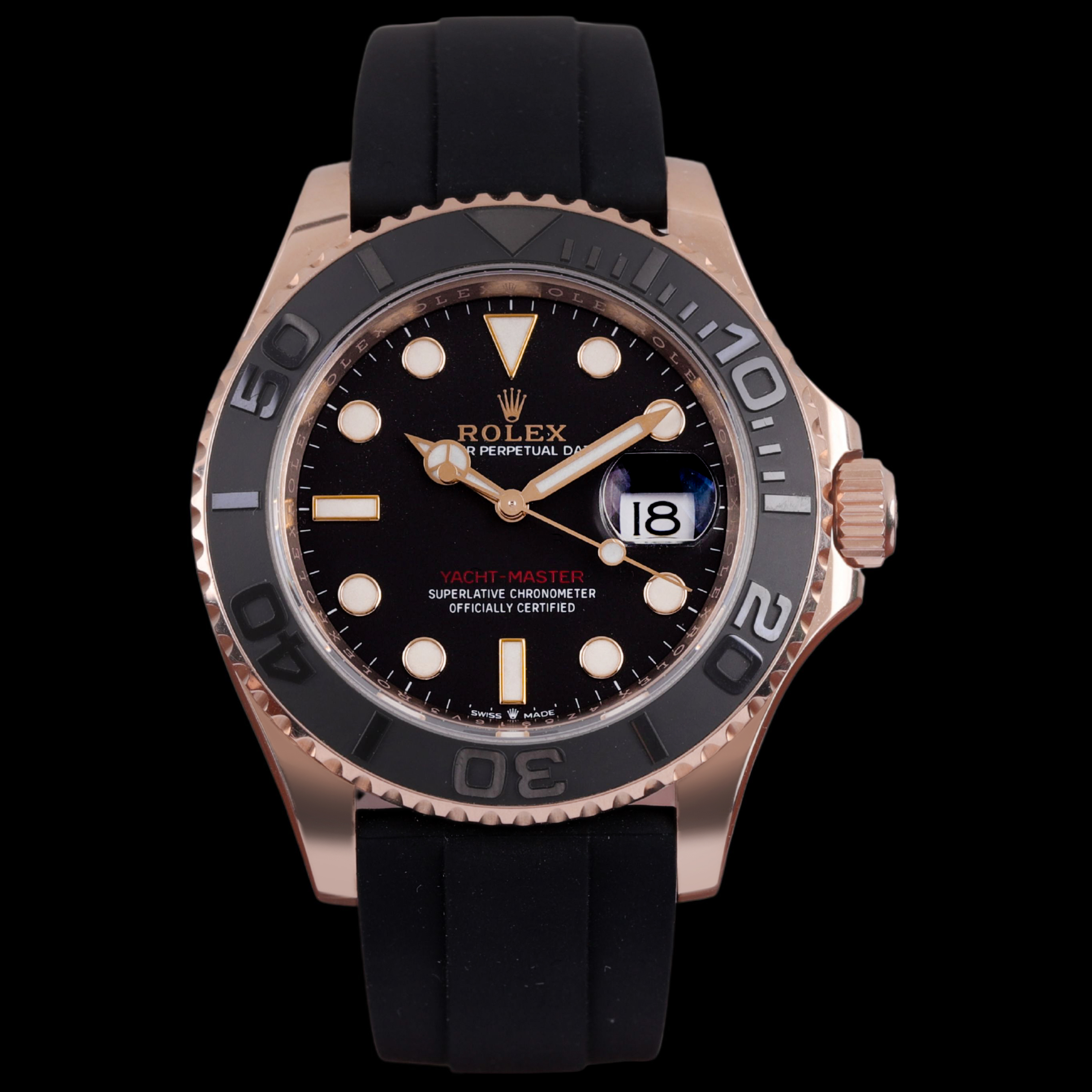 95新 Rolex/劳力士 S/玫瑰金游艇126655/20年7月全套/40mm