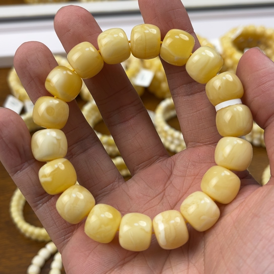 蜜蜡手串未镶嵌蜜蜡手串13.7