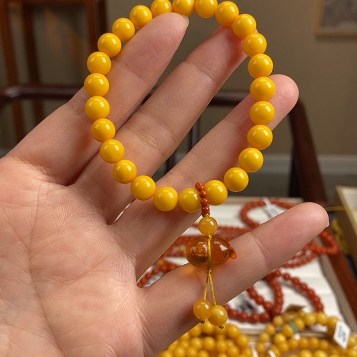 琥珀手链未镶嵌蜜蜡手串7