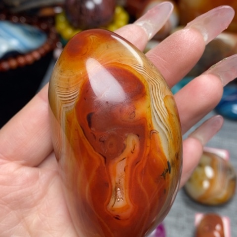 玛瑙/玉髓珠宝奇石未镶嵌微瑕