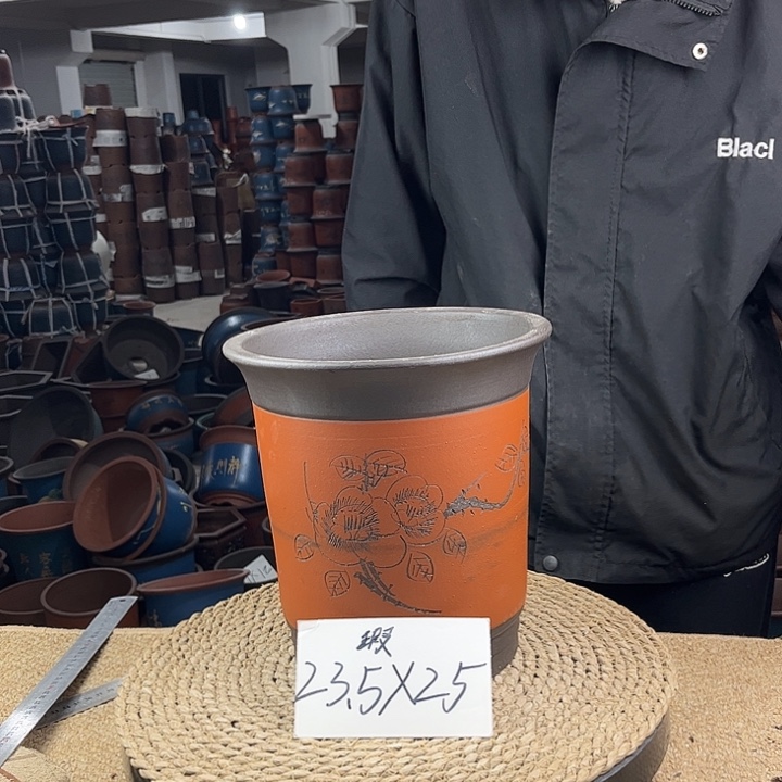 紫砂花盆紫砂花盆