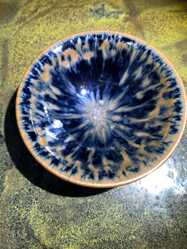 传统自然古法柴烧牡丹花纹