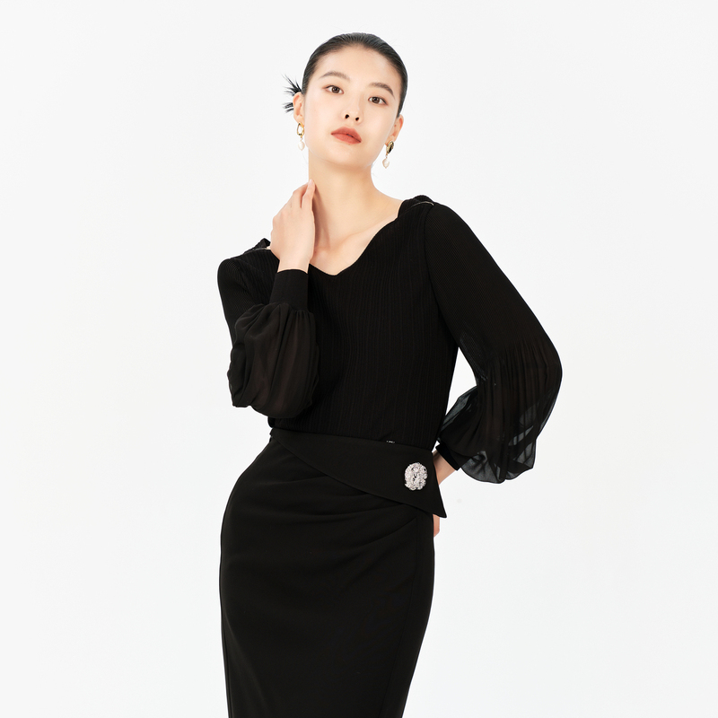 【尚雅专属】BADINA毛针织衫133Q135