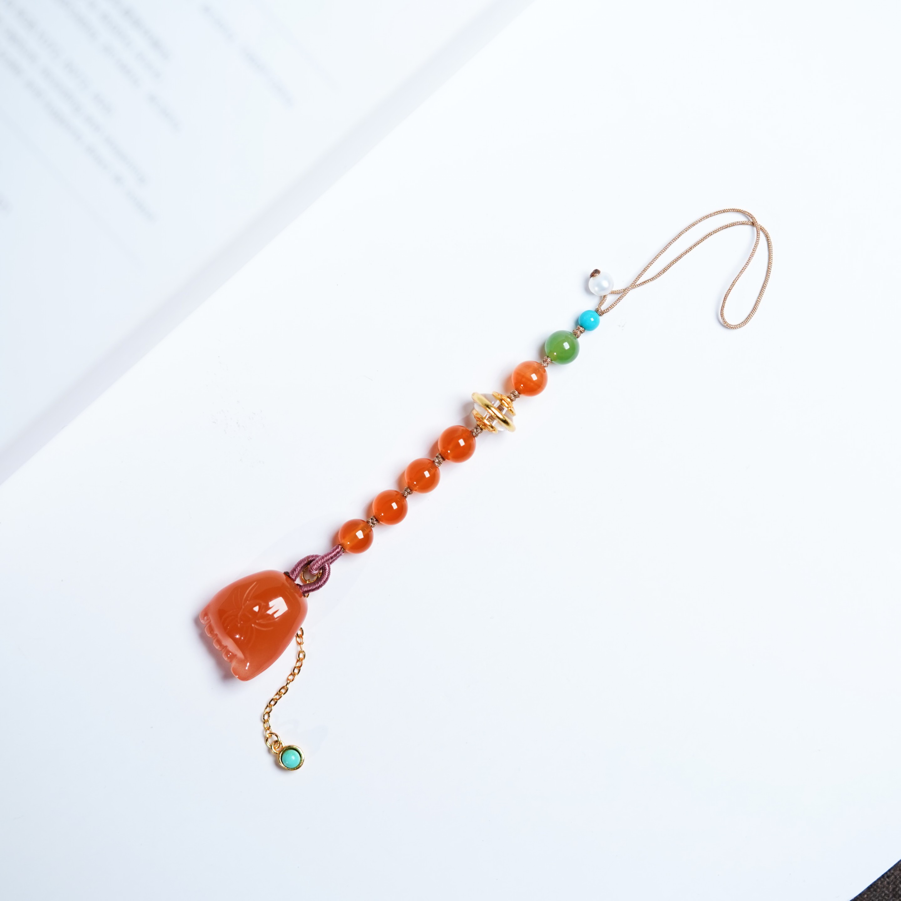 左边婷姐丨南红挂件（L491 ）每个脚丫子都不一样