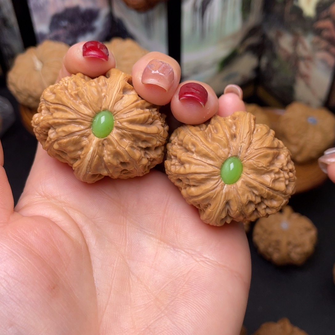 文玩核桃把件43平谷元宝