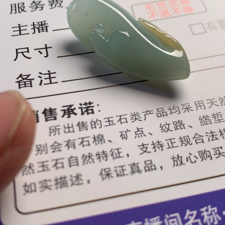 翡翠未镶嵌颈饰翡翠