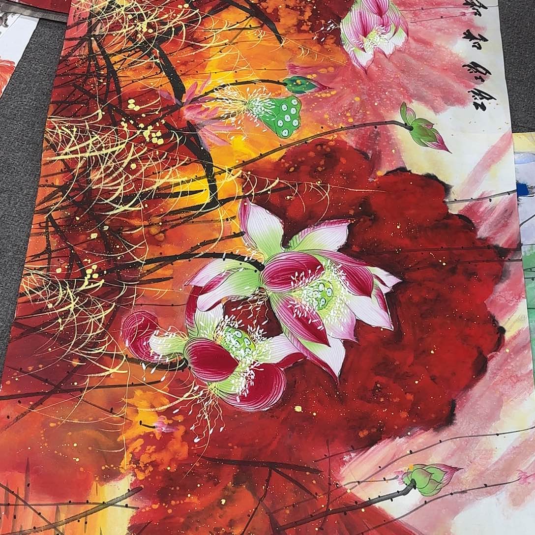 国画国画作品多次入选国内外
