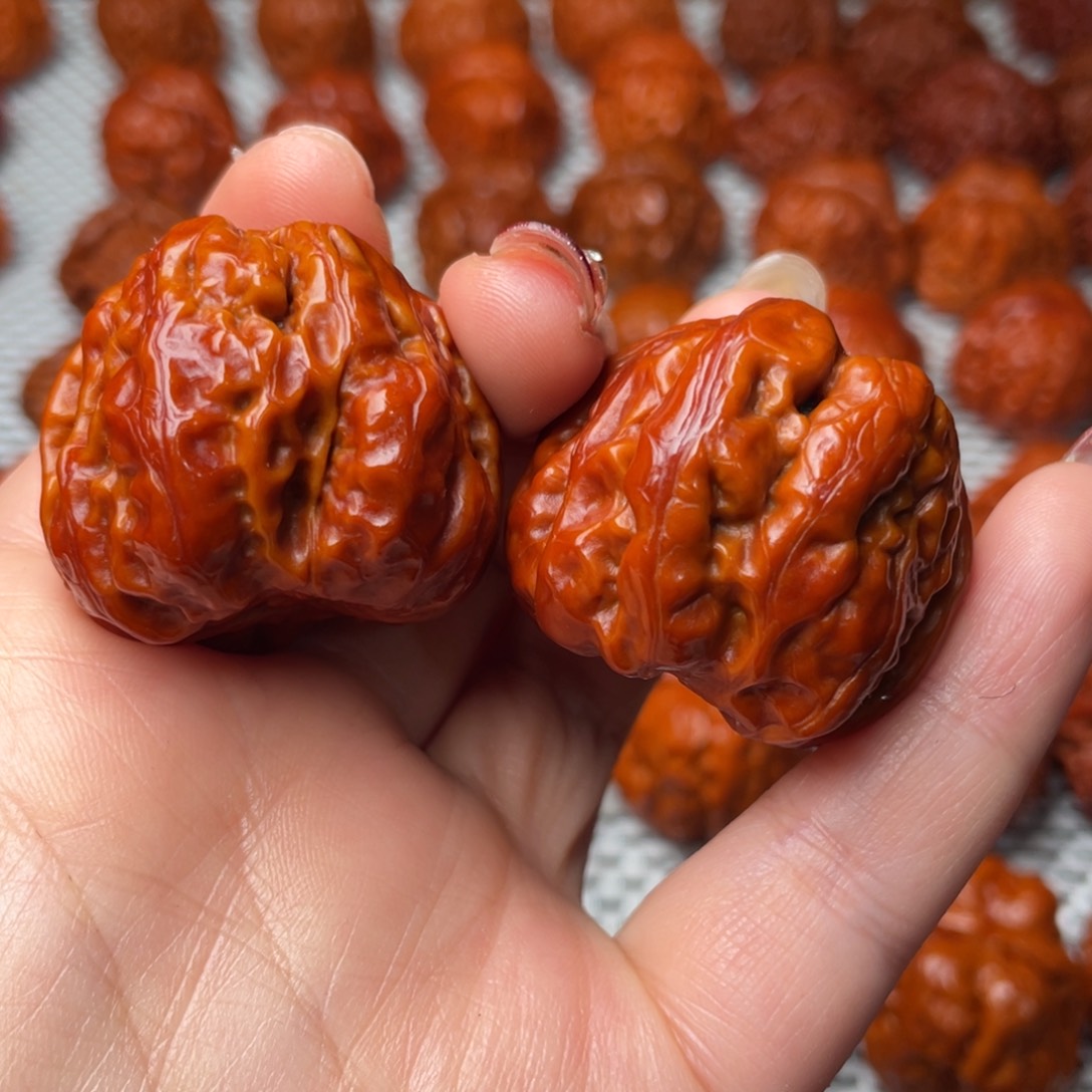 桃核吊坠文玩核桃 手把件 蛤蟆头 36