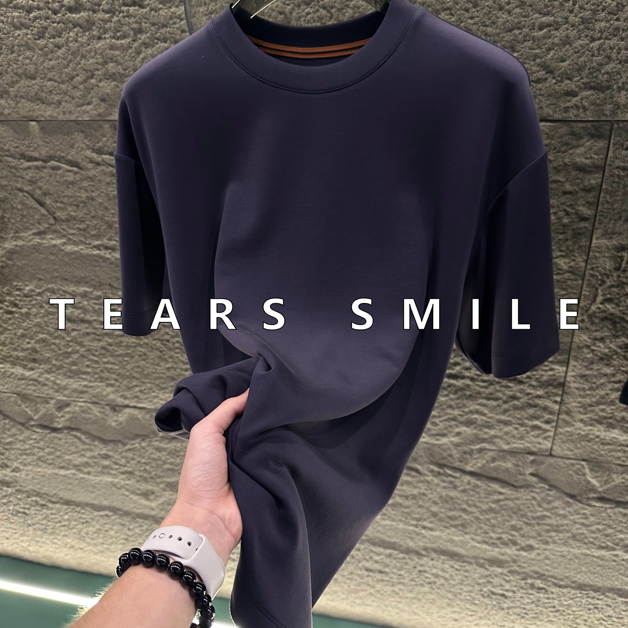 2025经典时尚轻奢百搭莫代尔T恤妙笔生花