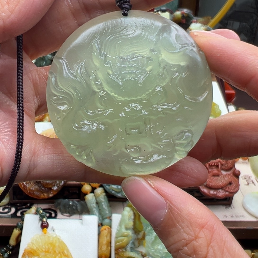 岫玉未镶嵌挂件挂件