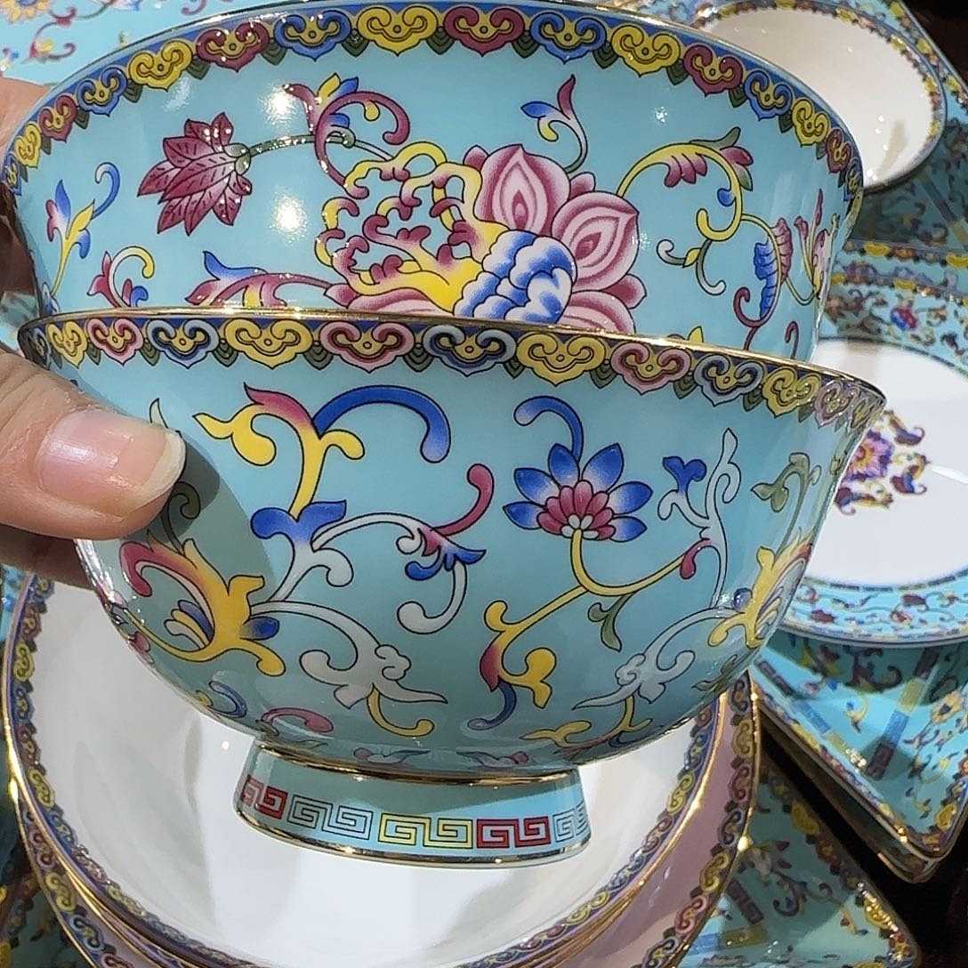 骨瓷珐琅彩工艺制作