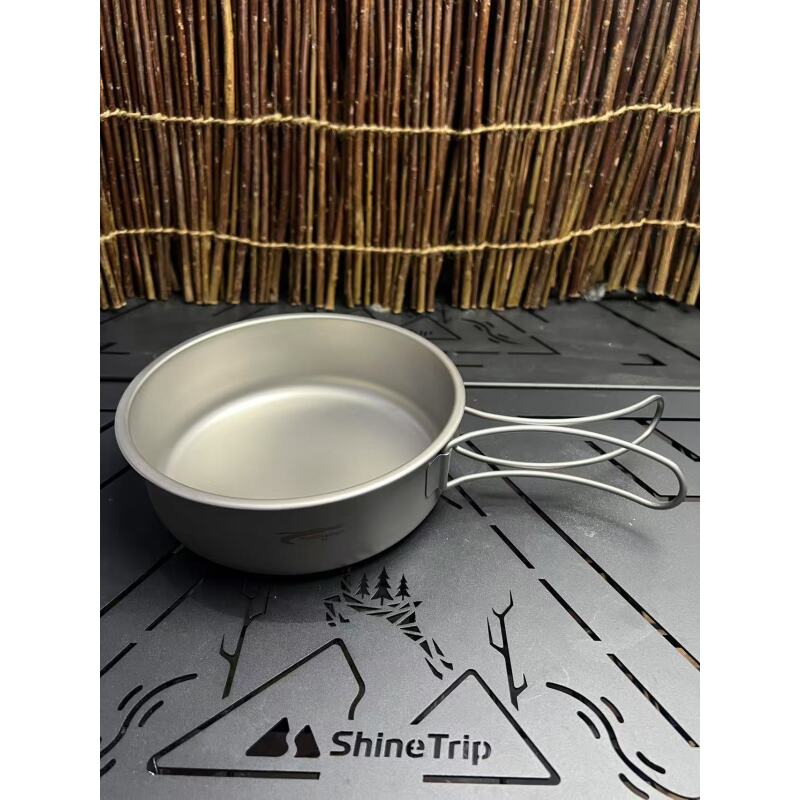 清货 钛 带手柄煎锅 6cm*18cm