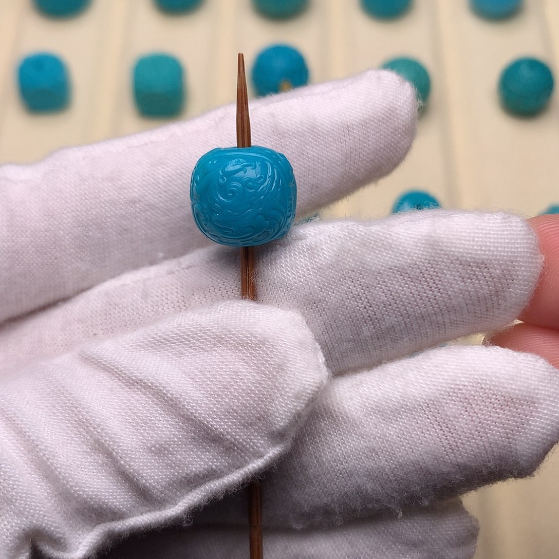 绿松石未镶嵌绿松石龙凤12