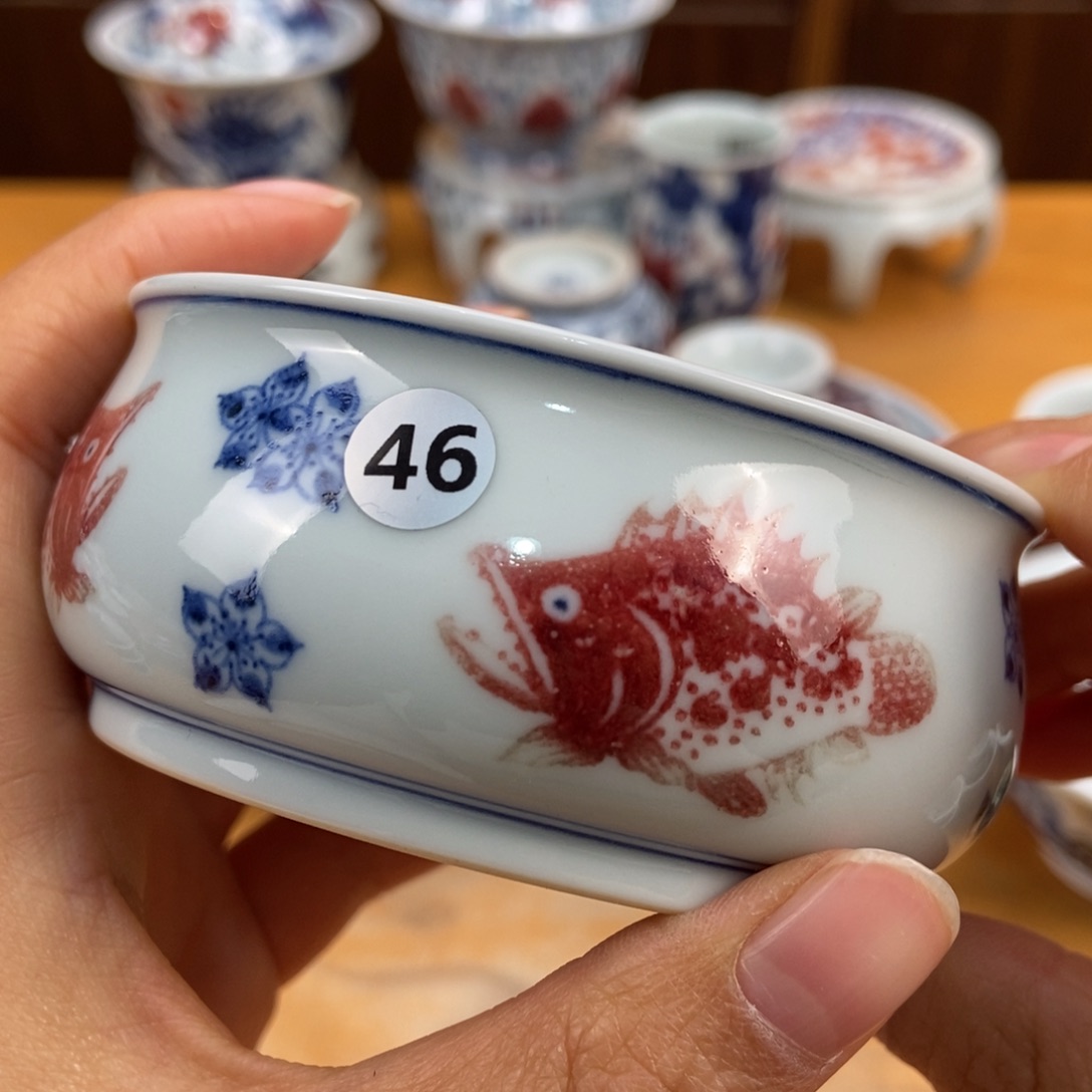 手绘现代茶具非古董