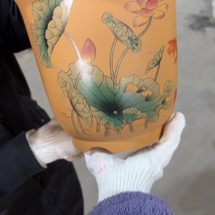 紫砂花盆 高度21口径24