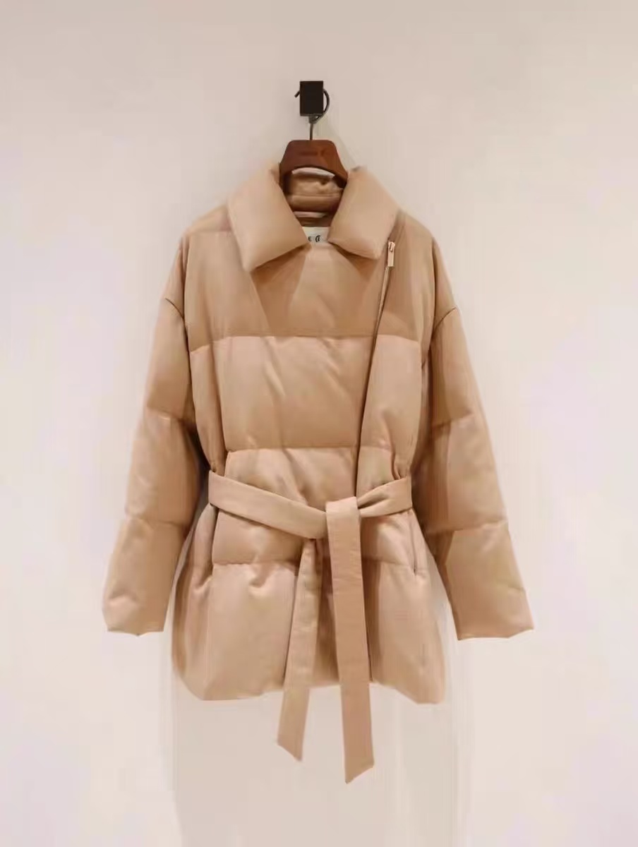 女保暖中长款宽松型拼接棉短款女士百搭珠片