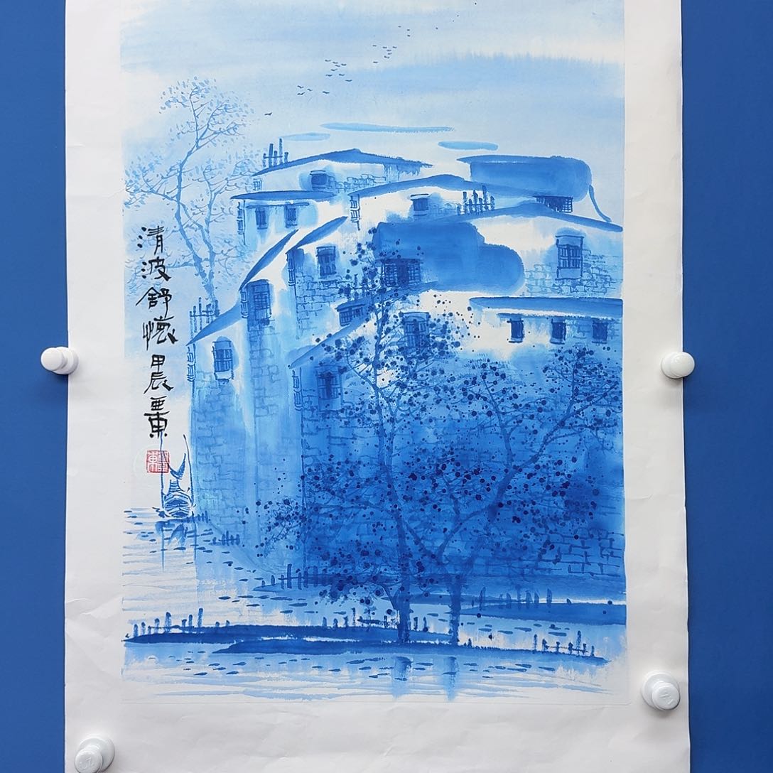 国画多次参加国内外大型