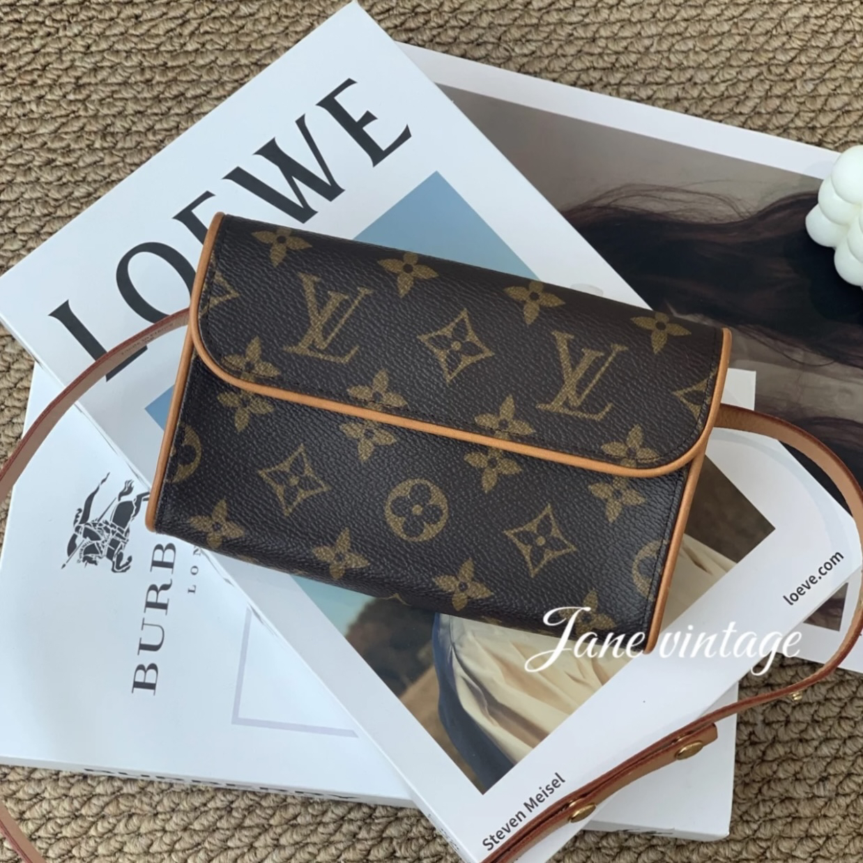 95新 LouisVuitton/路易威登 LV老花信封小腰包