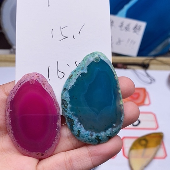 玛瑙/玉髓颈饰未镶嵌q****雨