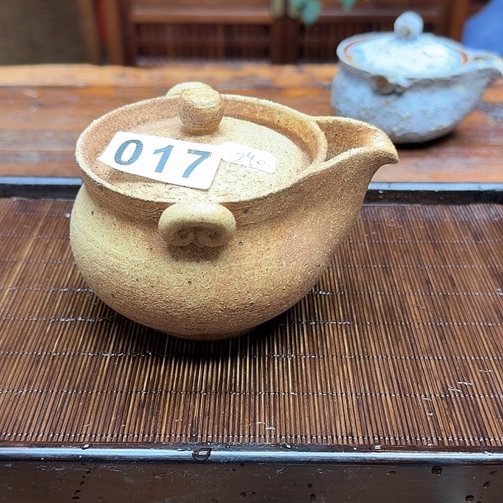 纯手工制作粗陶茶具