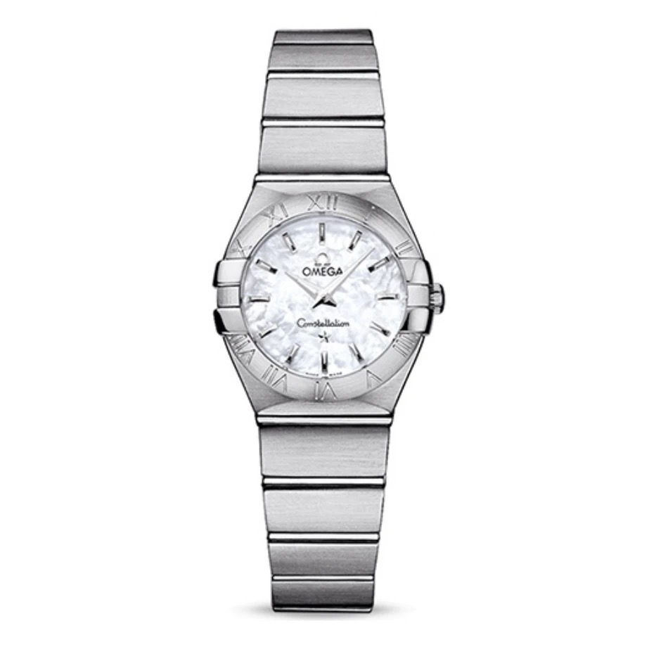 99新 Omega/欧米茄 27表径/星座系列/精钢/条刻/黄金玫金18K金