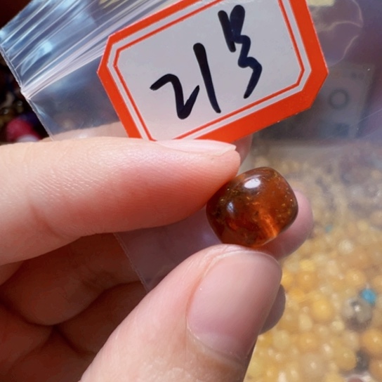 琥珀裸石未镶嵌21号，福利款，不退不换，11mm