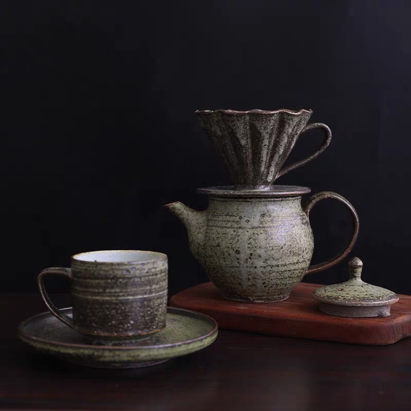 日本原装独步炎匠人手作咖啡滤杯手冲咖啡壶套装细口滤壶手冲壶