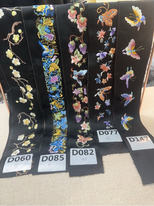   D 059-D089新中式清汉女电脑绣花边条，按编码拍，链接是1米价格