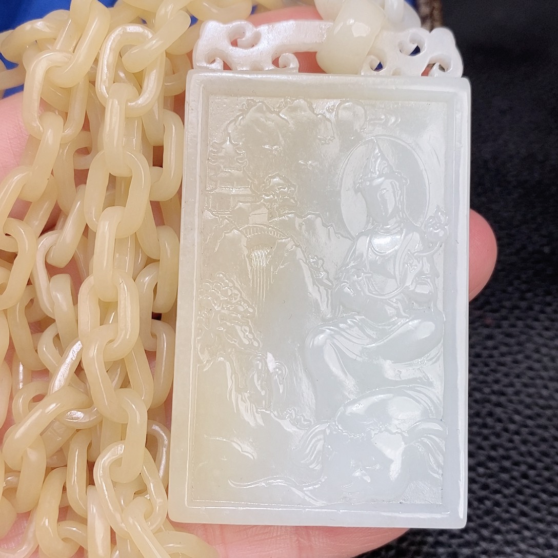 和田玉未镶嵌颈饰