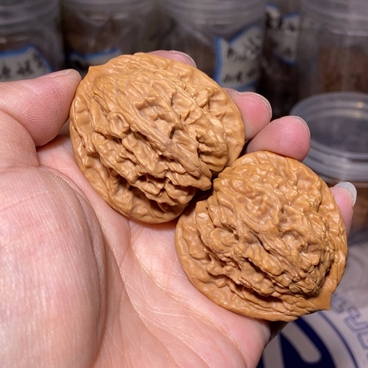 核桃把件d**程虎头42尺全品