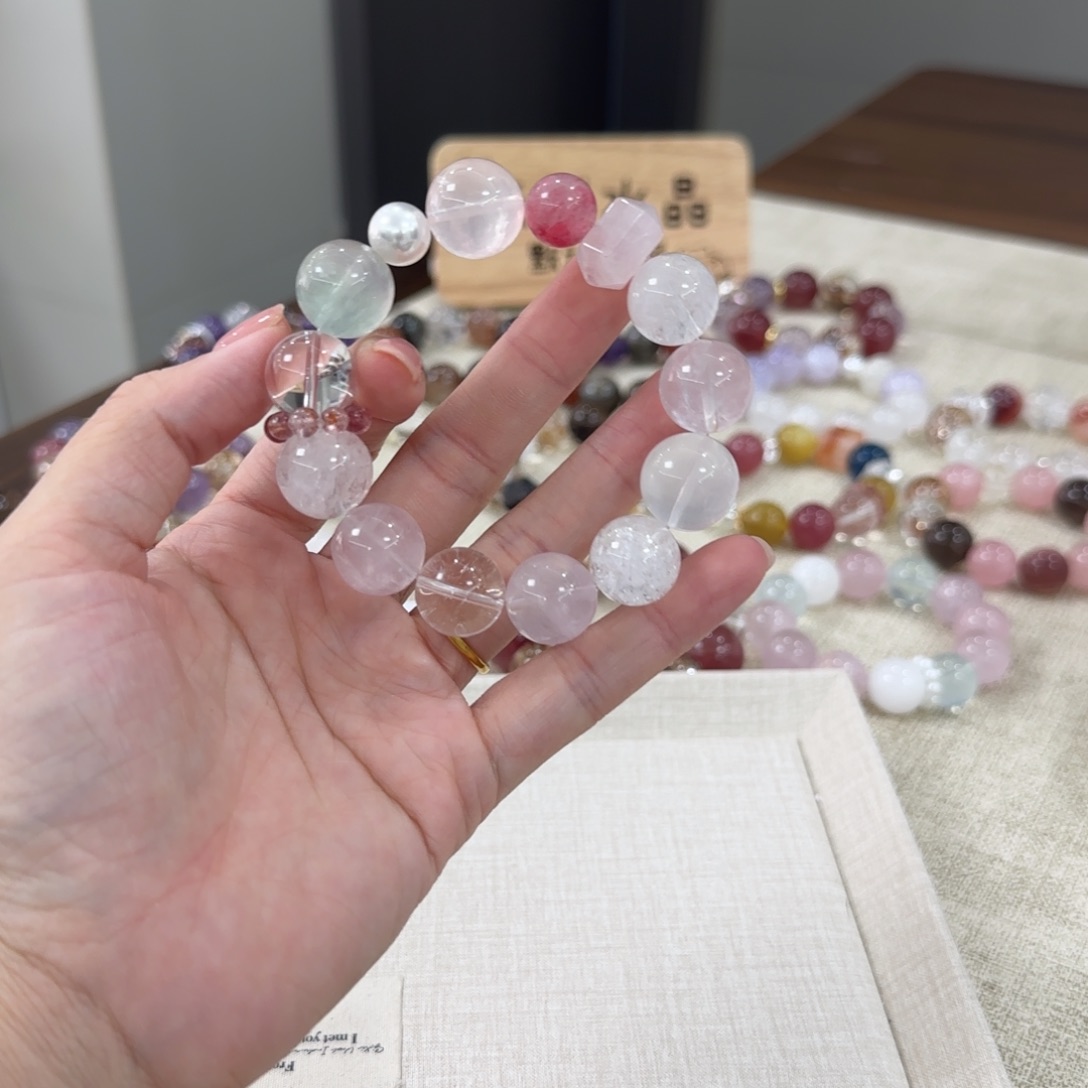 水晶银S925镶嵌手链