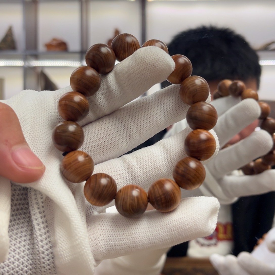 柏木（崖柏）手串/手链15干黑油甜香微瑕疵