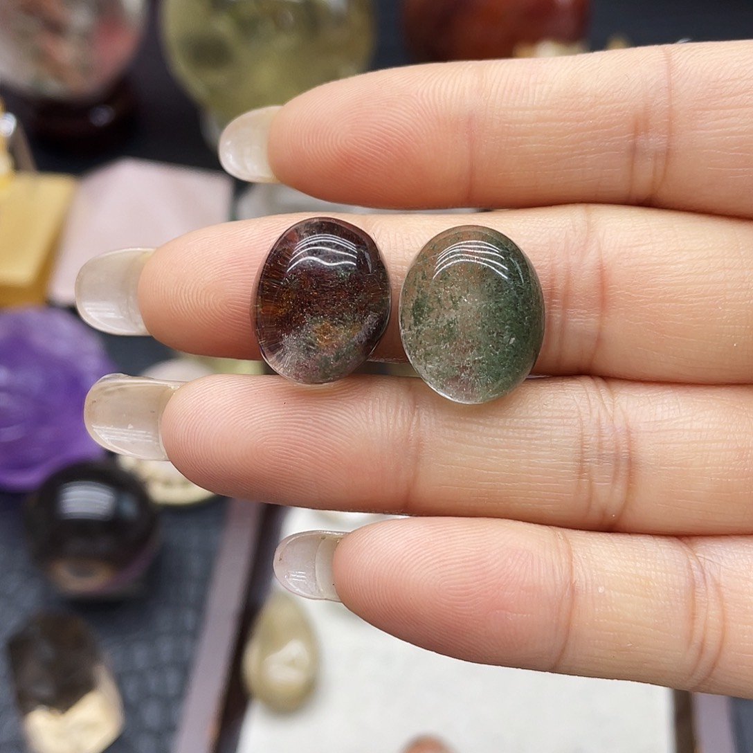 水晶珠宝半成品未镶嵌15幽灵蛋面
