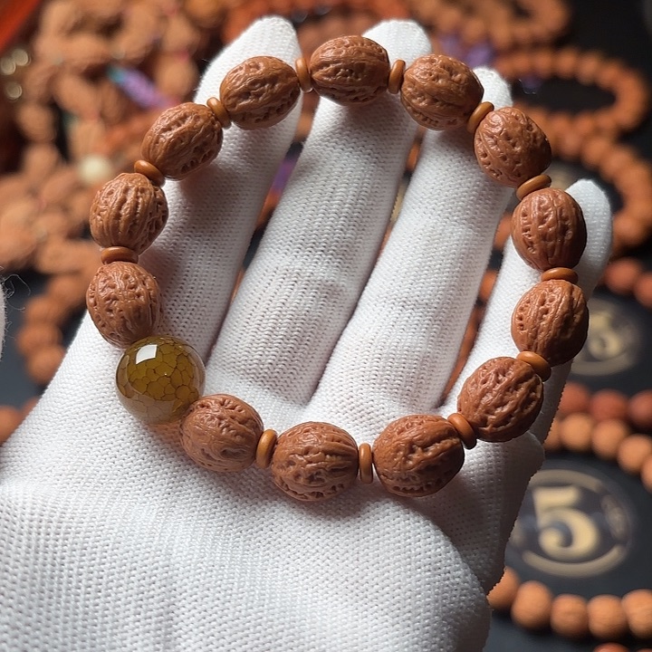 文玩核桃手串野生