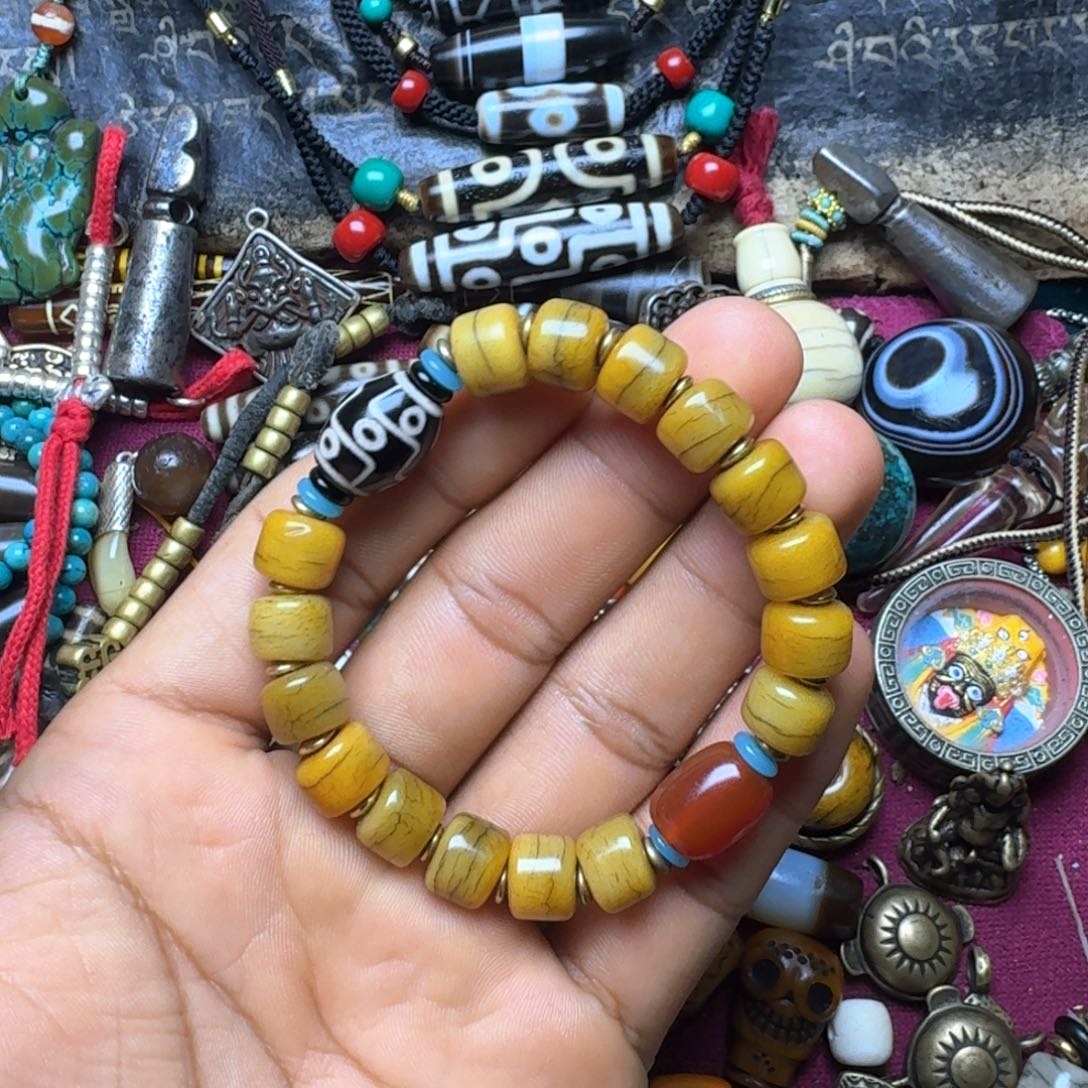 金刚菩提手串牦牛骨59