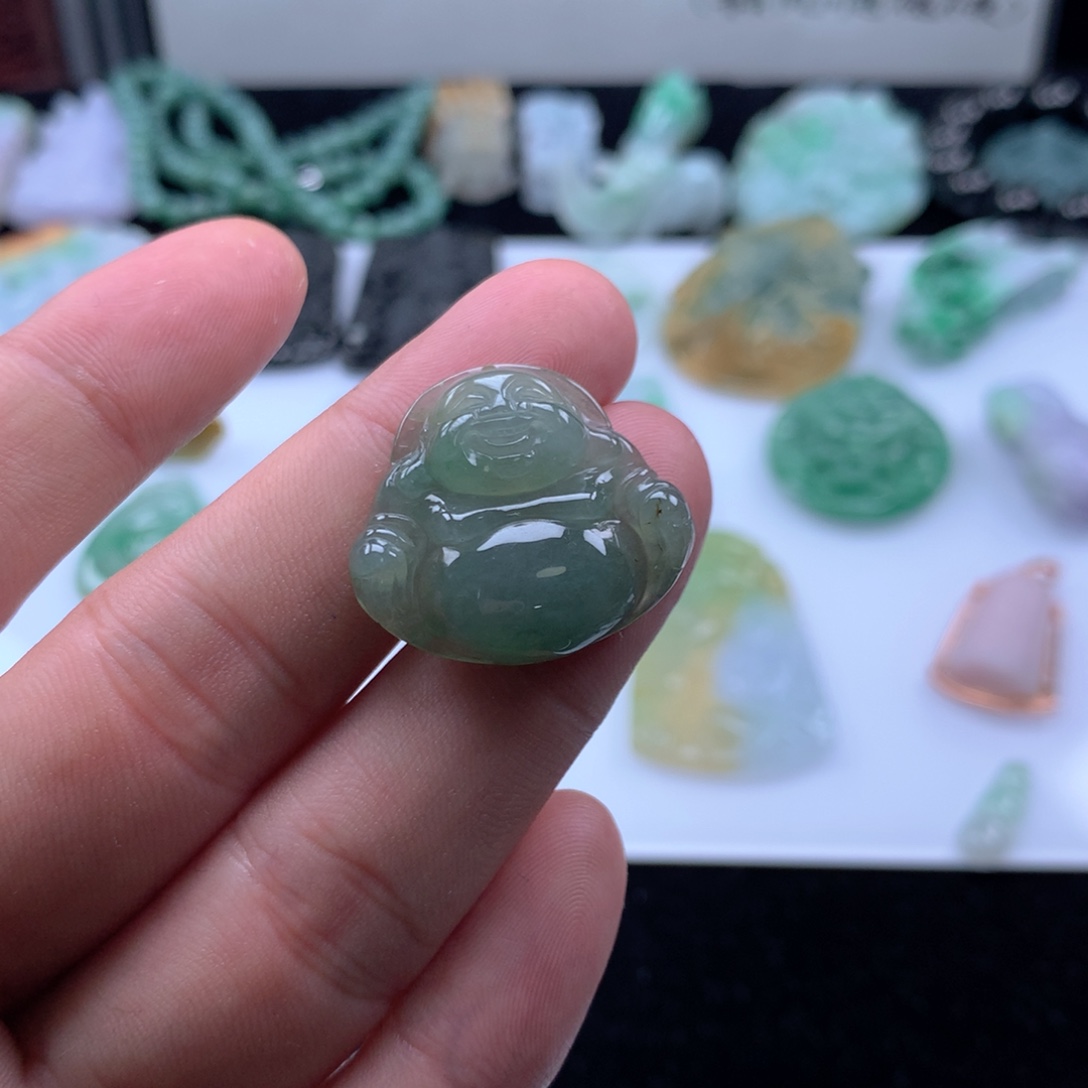 翡翠未镶嵌吊坠(不含链)