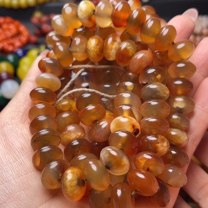 灰***3玛瑙/玉髓未镶嵌手链