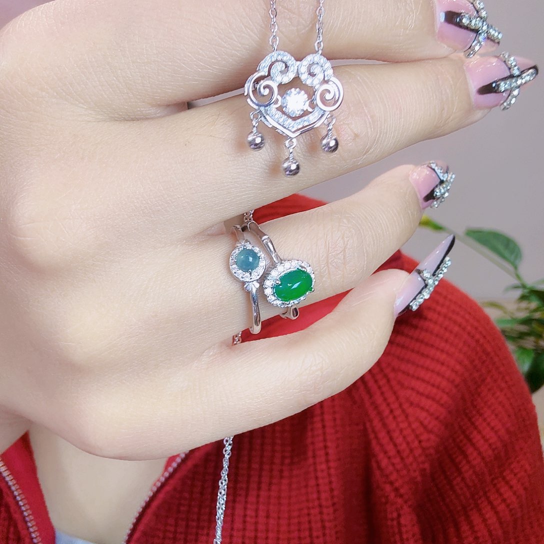 坠链均925银珐琅纯银制品纯银项链