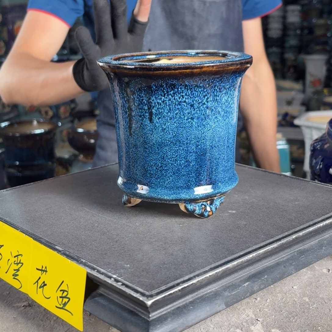 一风堂石湾花盆 内11*11微瑕