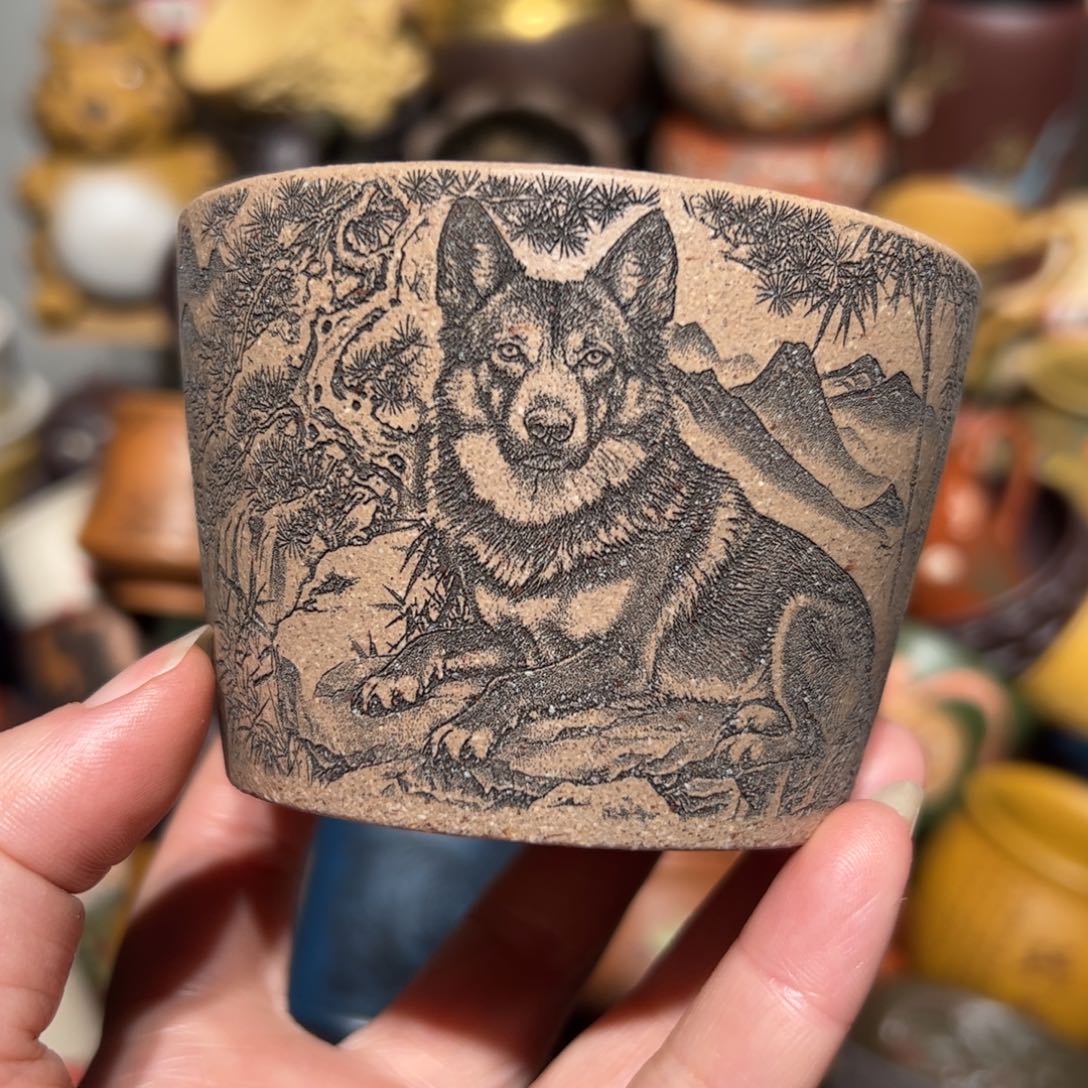 紫砂茶杯宜兴紫砂主人杯