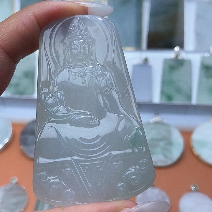 翡翠未镶嵌吊坠(不含链)