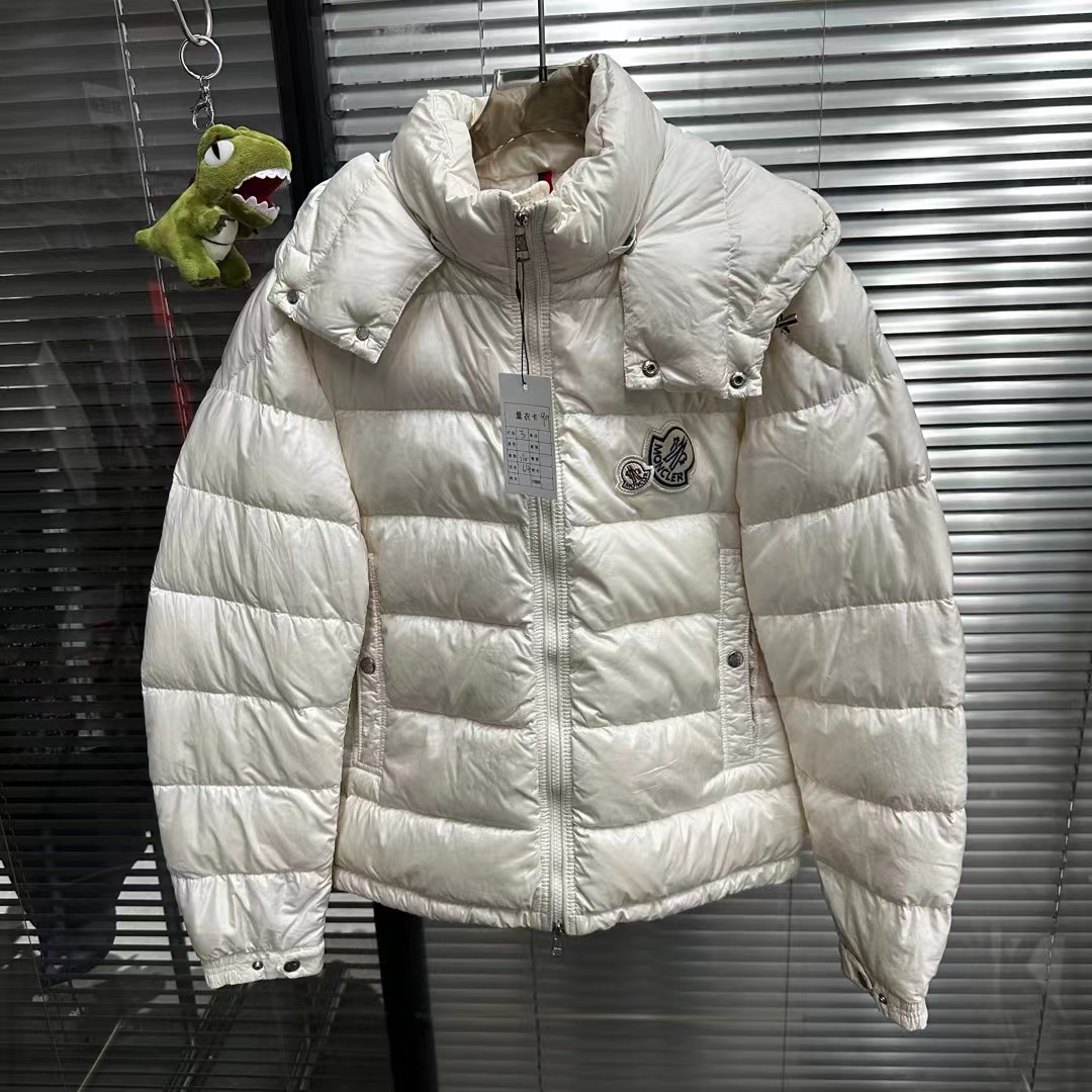 99新 MONCLER 双徽标羽绒服/3码