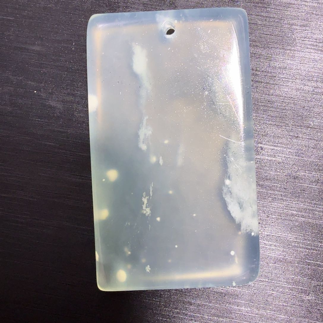 蛇纹石玉平安无事牌未镶嵌